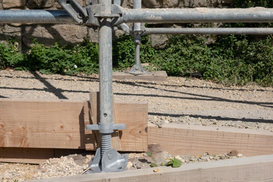 Steel Push Pier Installation in Lady Lake, FL